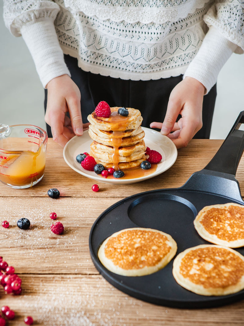 Sartén para 4 tortitas para todos los fuegos incluida inducción Ø 26 cm