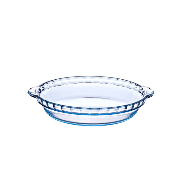 Bake & Enjoy Molde para tartas de vidrio resistente con asas 21,5 cm