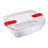 Cook & Heat recipiente rectangular con tapa