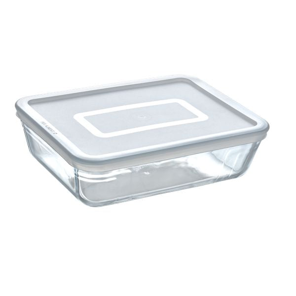 Cook & Freeze Recipiente rectangular resistente con tapa de plástico