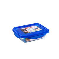 Cook & Go Fuente rectangular de vidrio con tapa hermética