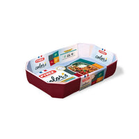 Fuente Pyrex® COLOR'S de vidrio rectangular - rojo - 30x20cm